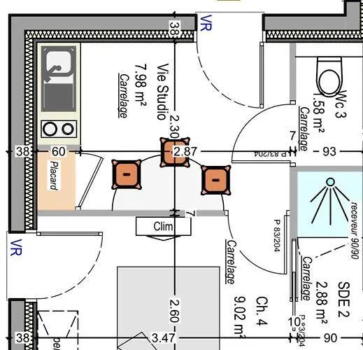 La Pomme De Pin - T1 Calme Et - Meuble De Tourisme Classe 2 Etoiles * סן ז'אן דה מון